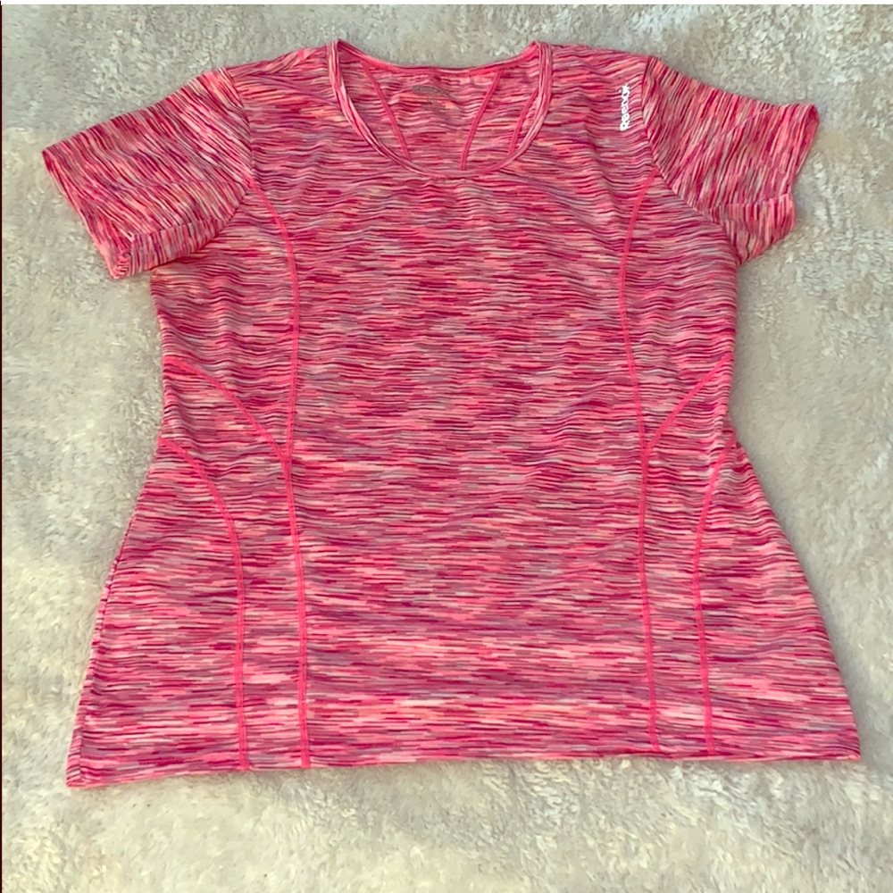 pink workout shirt